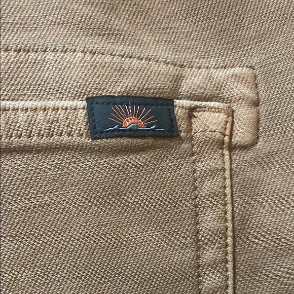 Men’s New Faherty Stretch Terry Jeans Mesa Red 5 Pocket Slim Pants - Picture 6 of 10